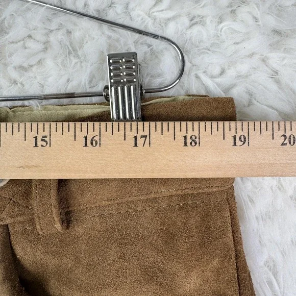 Haus Huberts Lederhosen Shorts Mens 36 52 Brown Suede Leather Embroidered - Picture 5 of 13